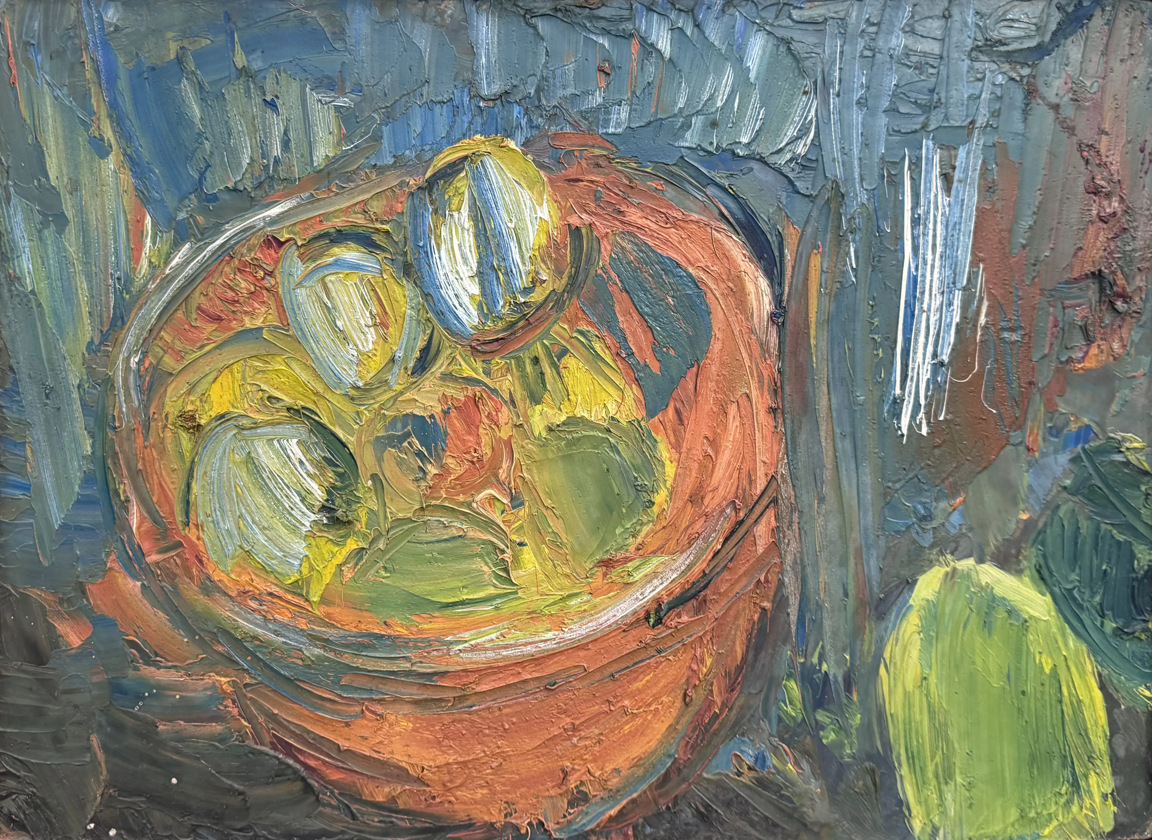 Fruit in Orange Bowl